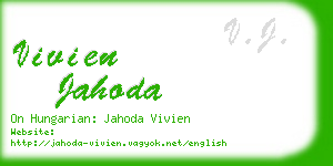 vivien jahoda business card